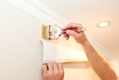 Pose de papier peint à Montlevicq — revêtements muraux et toiles de verre